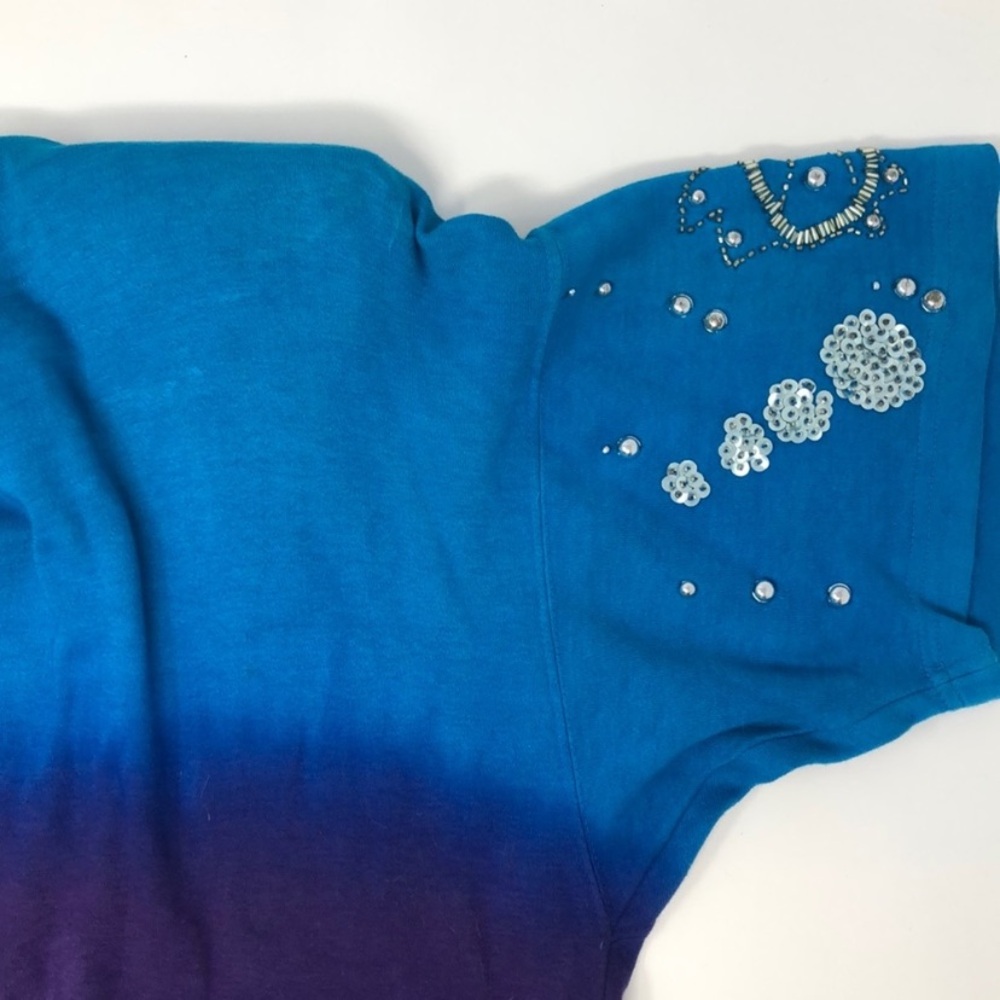 Ombré Beaded Fish Vintage Shorts Set by Sandy Starkman - Picture 12 of 16